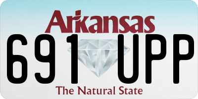AR license plate 691UPP
