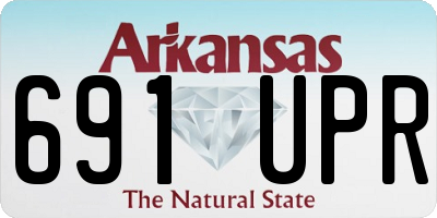 AR license plate 691UPR