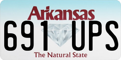 AR license plate 691UPS