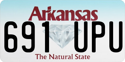 AR license plate 691UPU