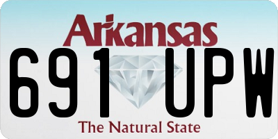 AR license plate 691UPW