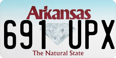 AR license plate 691UPX