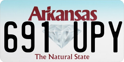 AR license plate 691UPY