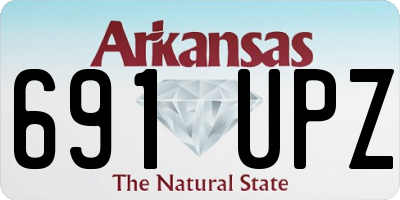 AR license plate 691UPZ