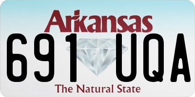 AR license plate 691UQA