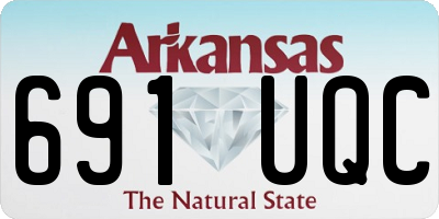 AR license plate 691UQC