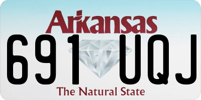 AR license plate 691UQJ