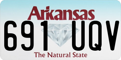 AR license plate 691UQV