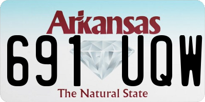 AR license plate 691UQW