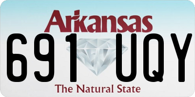 AR license plate 691UQY