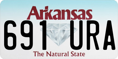 AR license plate 691URA