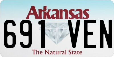 AR license plate 691VEN