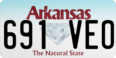 AR license plate 691VEO