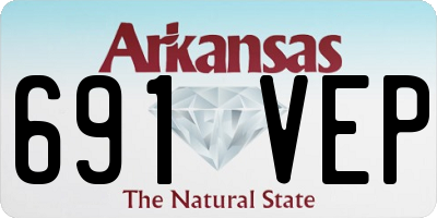 AR license plate 691VEP