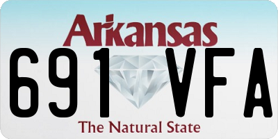 AR license plate 691VFA