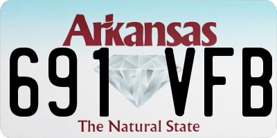 AR license plate 691VFB