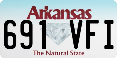 AR license plate 691VFI