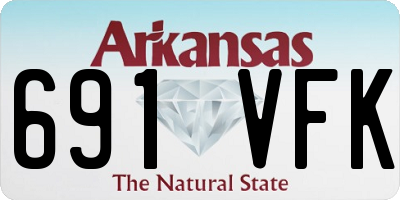 AR license plate 691VFK