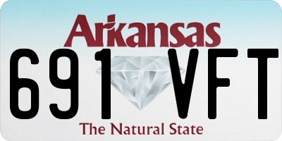 AR license plate 691VFT