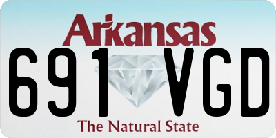 AR license plate 691VGD