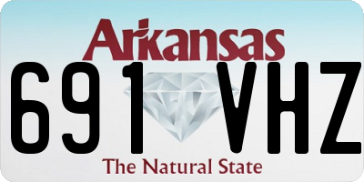 AR license plate 691VHZ