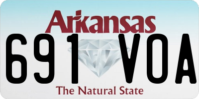 AR license plate 691VOA
