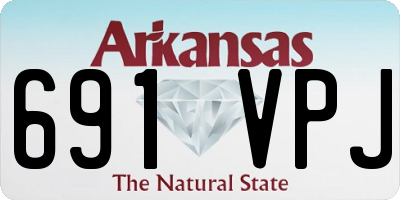AR license plate 691VPJ