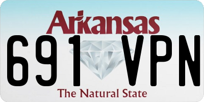AR license plate 691VPN