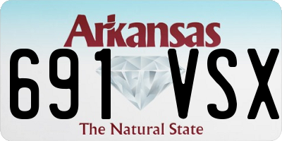 AR license plate 691VSX