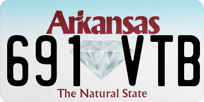 AR license plate 691VTB