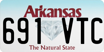 AR license plate 691VTC