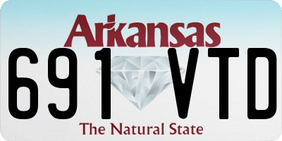 AR license plate 691VTD