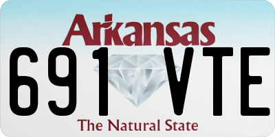 AR license plate 691VTE