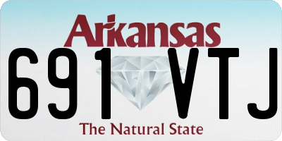 AR license plate 691VTJ