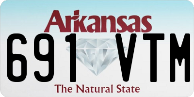 AR license plate 691VTM