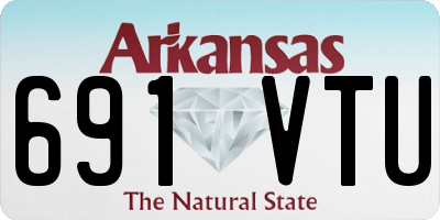 AR license plate 691VTU