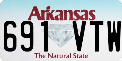 AR license plate 691VTW