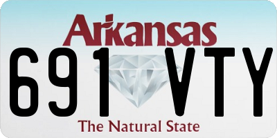 AR license plate 691VTY