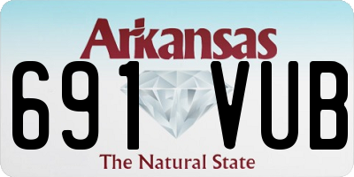 AR license plate 691VUB