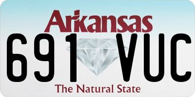 AR license plate 691VUC