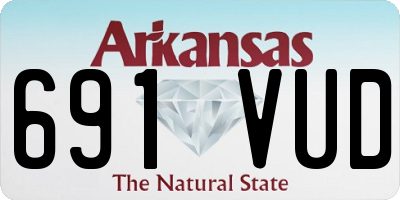 AR license plate 691VUD