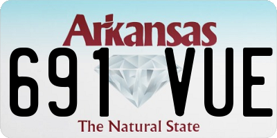 AR license plate 691VUE