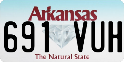 AR license plate 691VUH