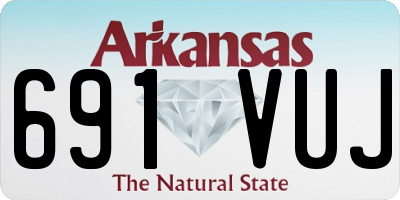 AR license plate 691VUJ