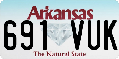 AR license plate 691VUK