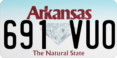 AR license plate 691VUO