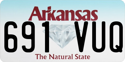 AR license plate 691VUQ
