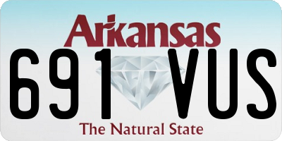 AR license plate 691VUS