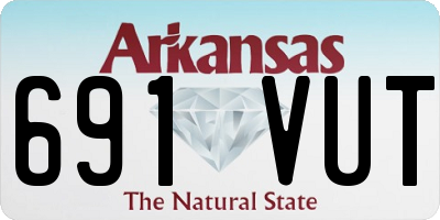 AR license plate 691VUT
