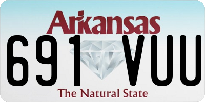 AR license plate 691VUU